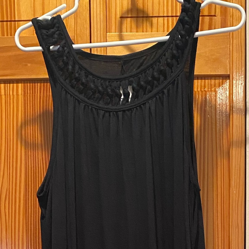 Black summer cover up or sundress